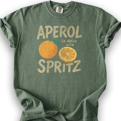 Aprel Spritz La Dolca Vita T-Shirt - Moss
