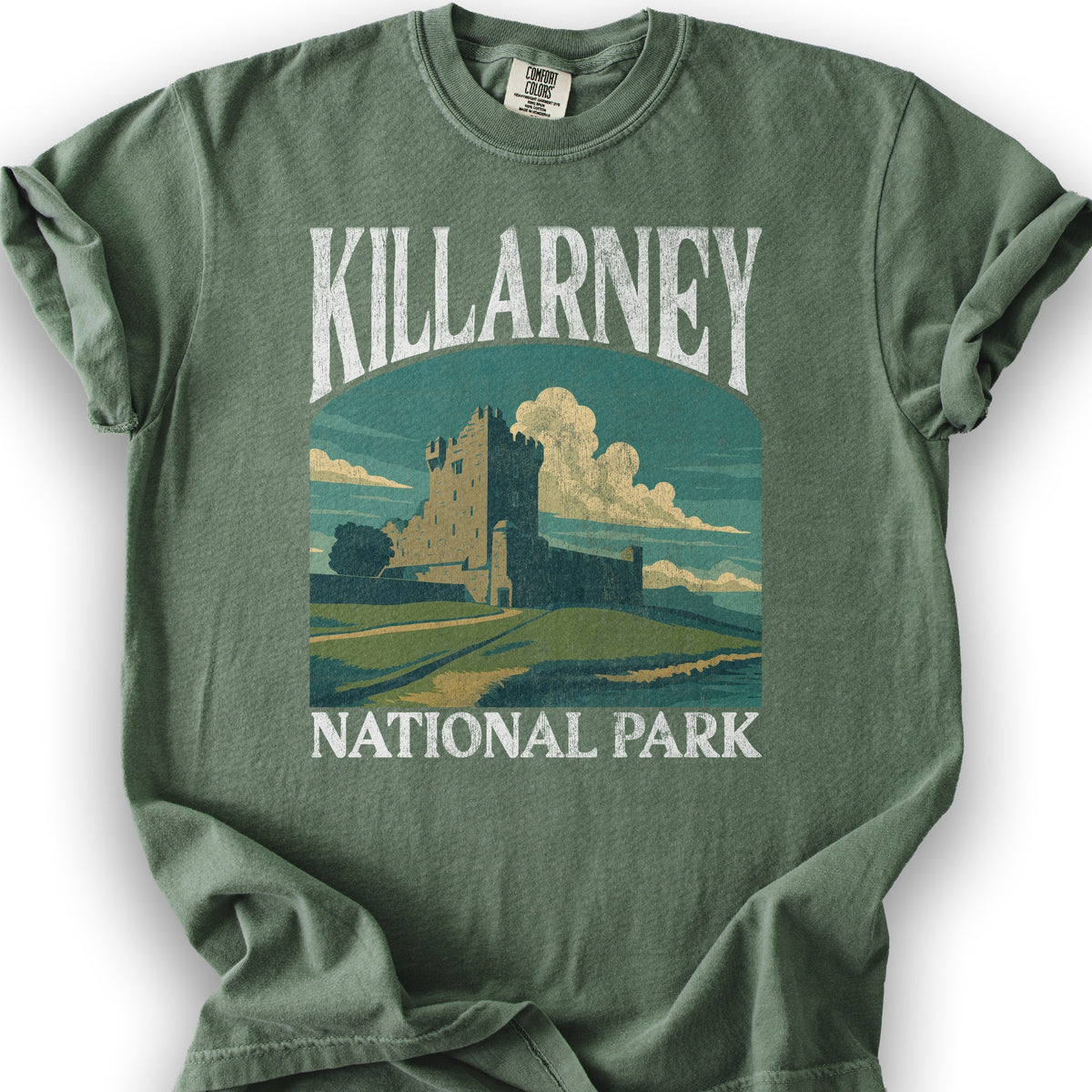 Killarney National Park "Big and Bold" T-Shirt - Moss