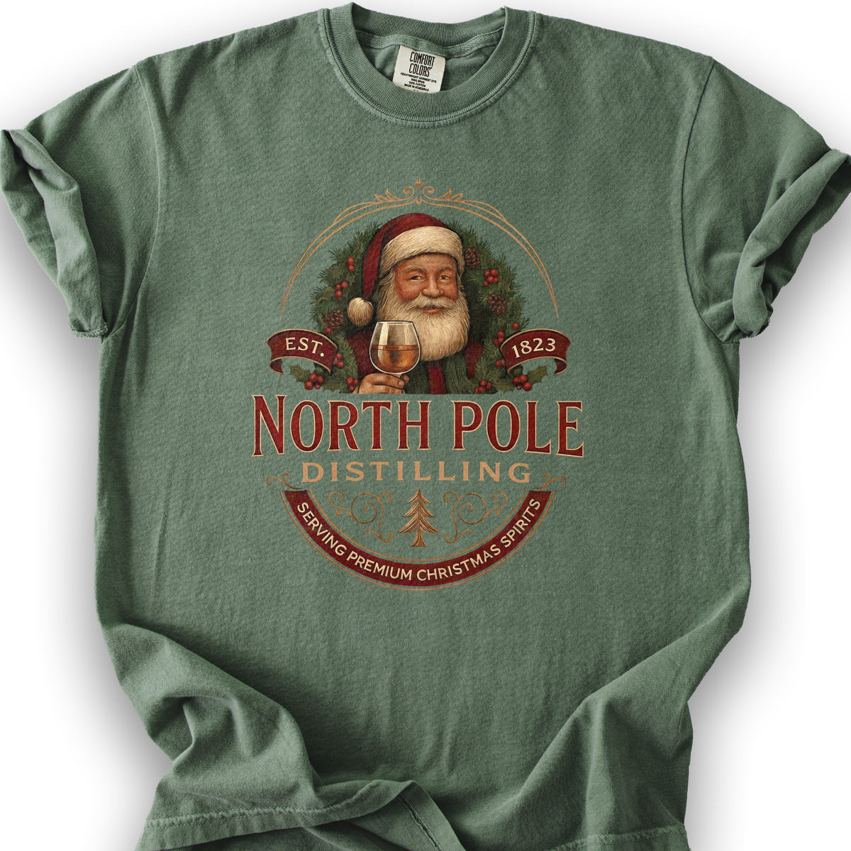North Pole Distilling T-Shirt - Moss