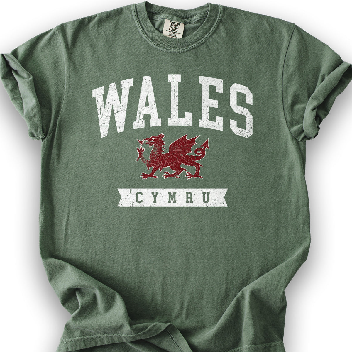 Wales Varsity Dragon T-shirt - Moss