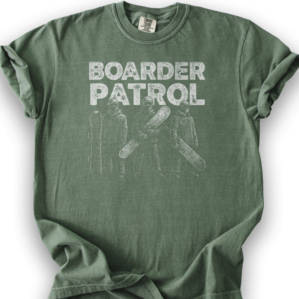 Boarder Patrol T-shirt - Moss