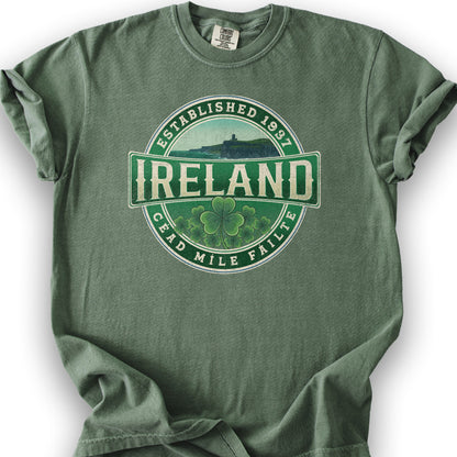 Ireland Badge T-shirt - Moss