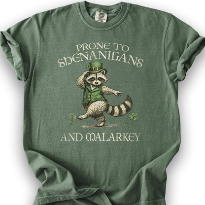 Shenanigans and Malarkey T-Shirt - Moss
