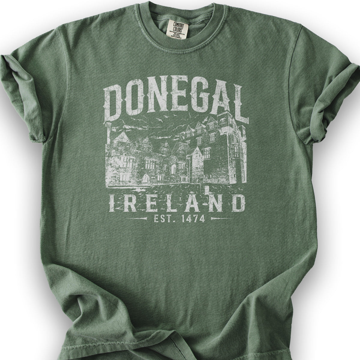 Donegal Ireland Sketch T-Shirt - Moss