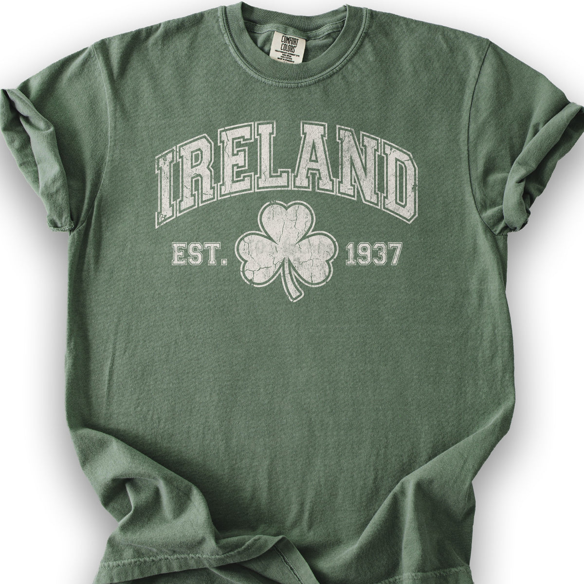 Ireland Vintage Varsity T-shirt - Moss