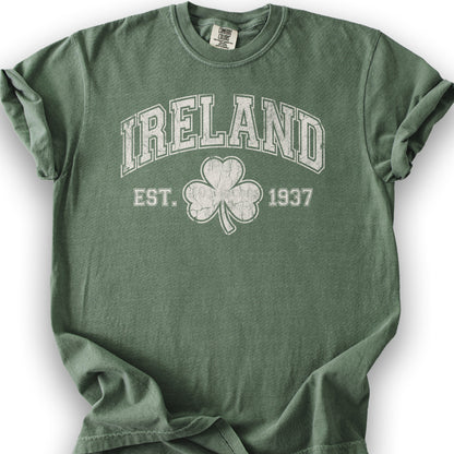Ireland Vintage Varsity T-shirt - Moss