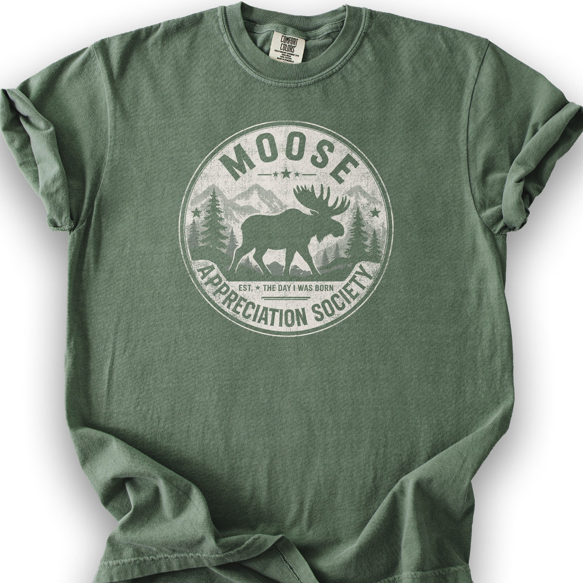 Moose Appreciation Society T-Shirt - Moss