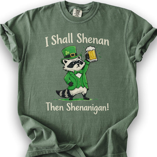 I Shall Shenan Irish T-Shirt - Moss