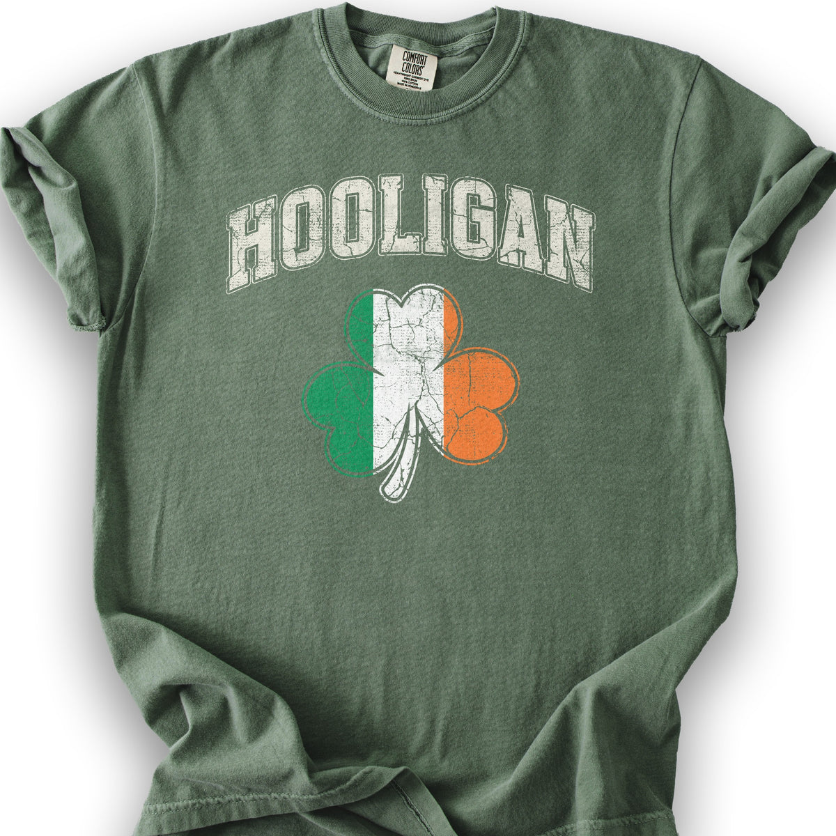 Hooligan Shamrock T-Shirt - Moss