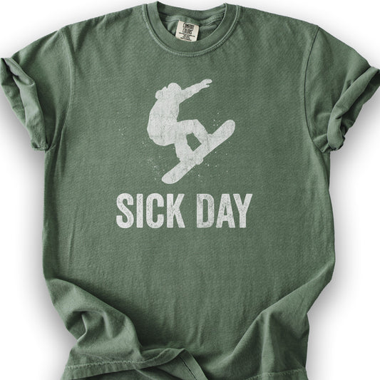 Sick Day Snowboard T-Shirt - Moss