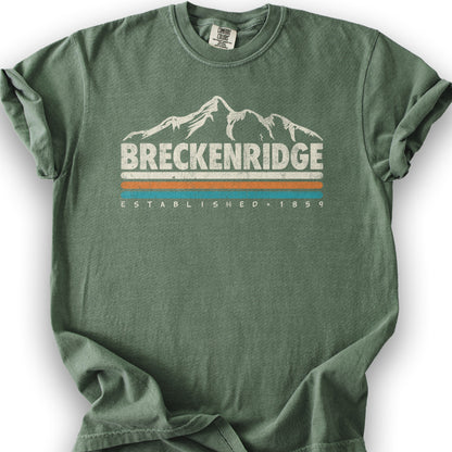 Breckenridge Retro Stripe T-Shirt - Moss