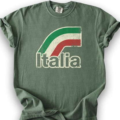 Italia Stripes T-Shirt - Moss