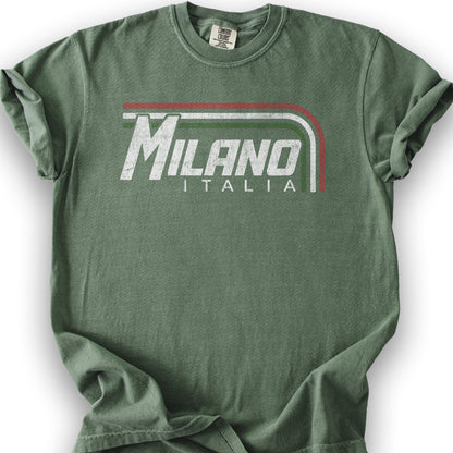 Milano Stripes T-Shirt - Moss