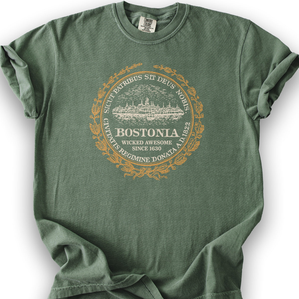 Bostonia Wicked Awesome T-Shirt - Moss