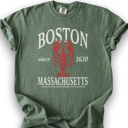Boston Classic Lobster T-Shirt - Moss