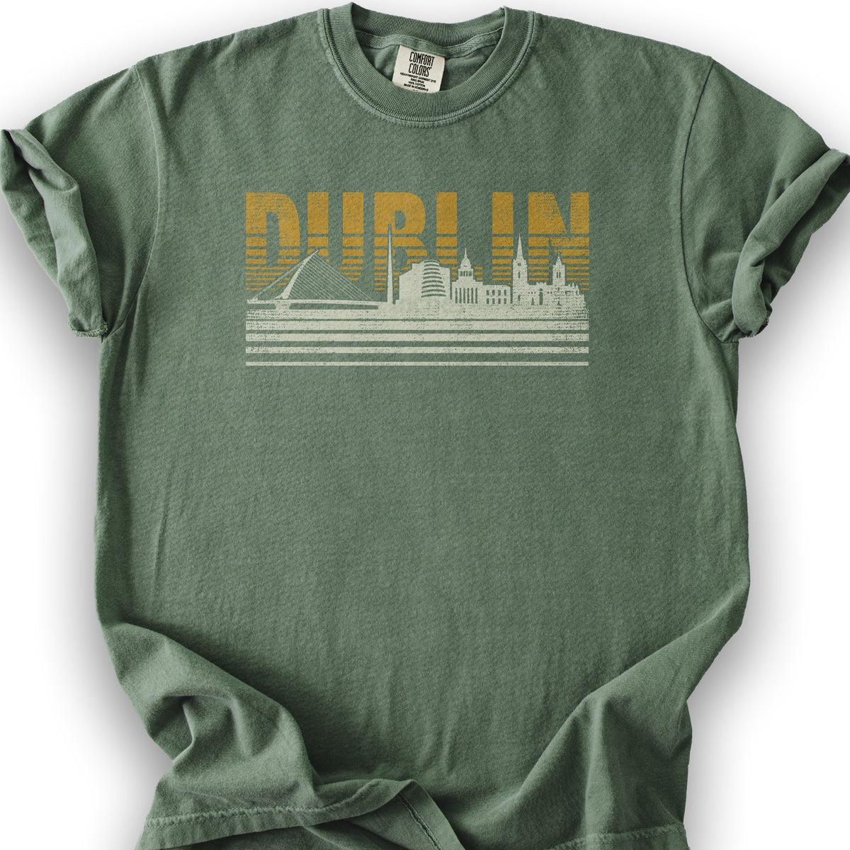 Dublin Stripes T-Shirt - Moss