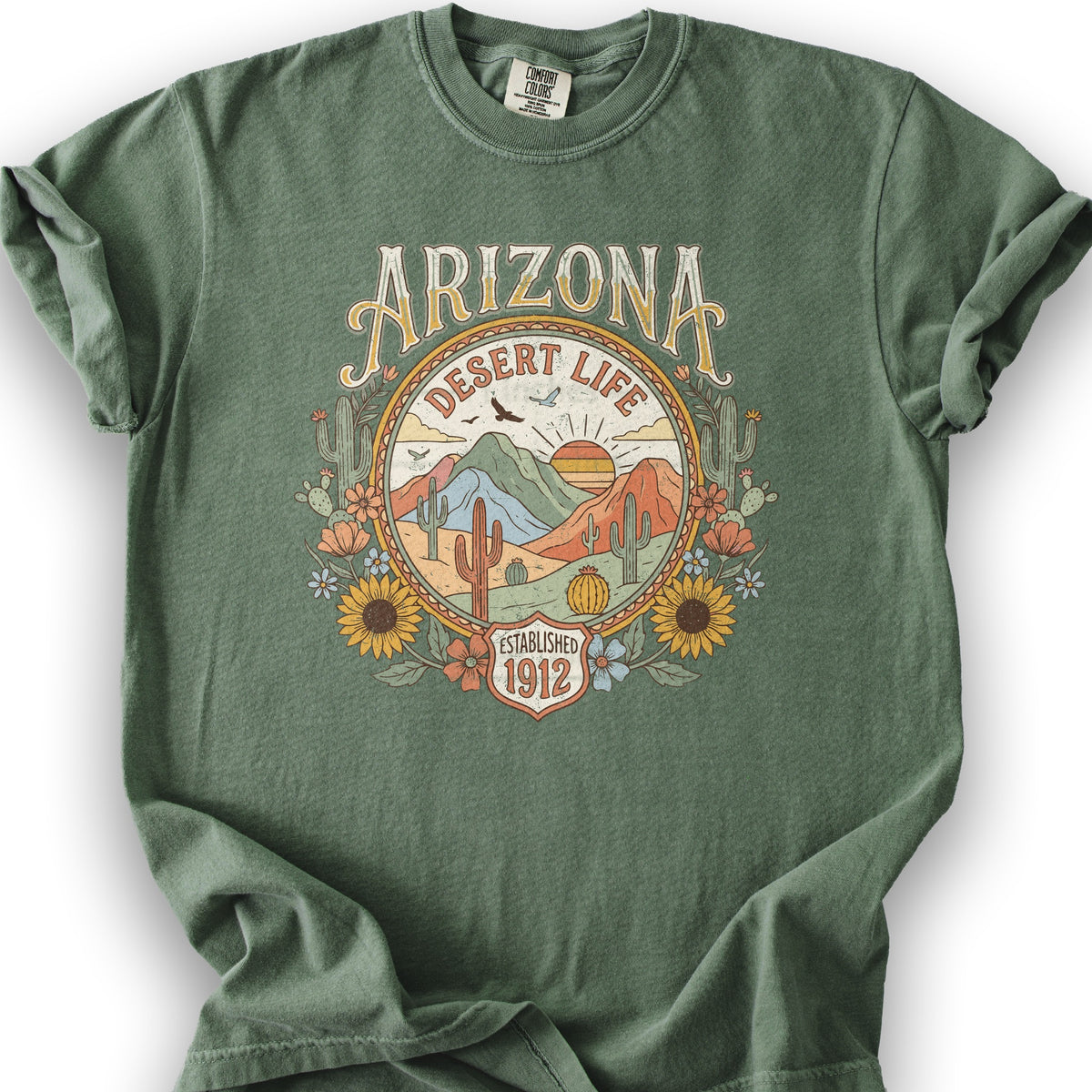 Arizona Desert Life T-Shirt - Moss