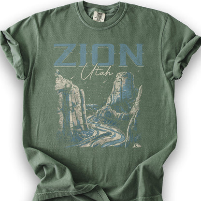 Zion Canyon T-Shirt - Moss