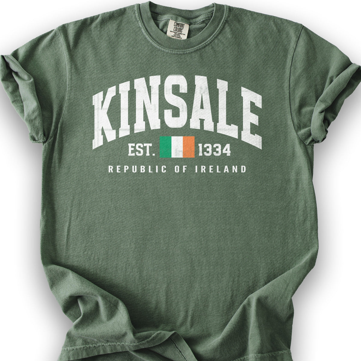 Kinsale Varsity Flag T-Shirt - Moss