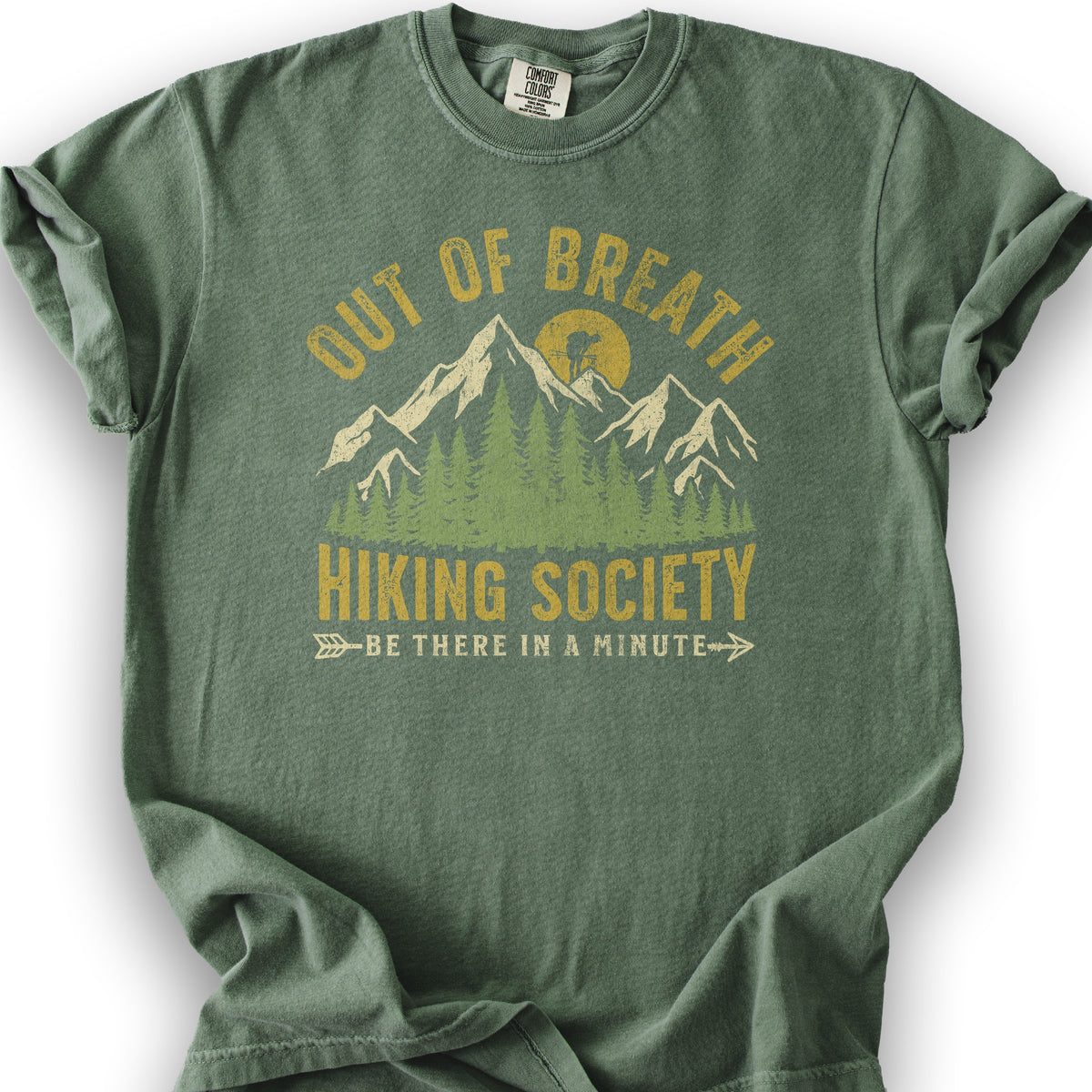 Out of Breath Hiking T-Shirt - Moss