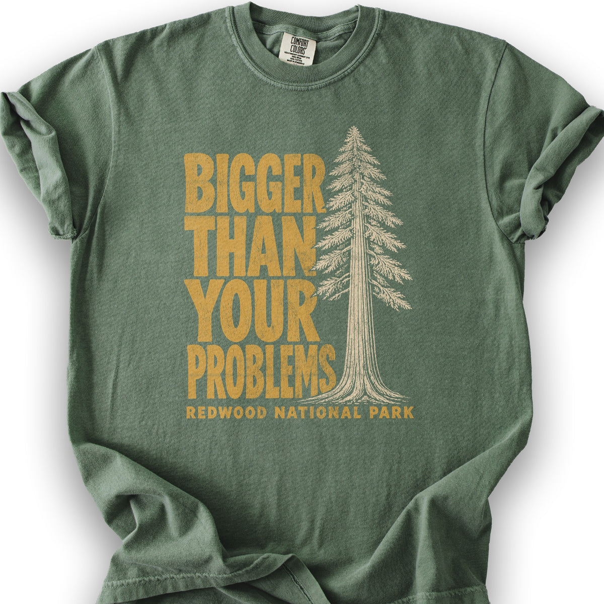 Redwood Bigger Problems T-Shirt - Moss