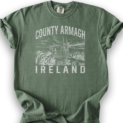 County Armagh Ireland T-Shirt - Moss