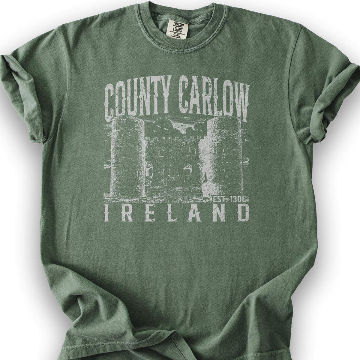 County Carlow Ireland T-Shirt - Moss