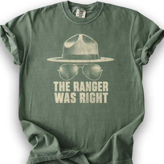 Ranger Was Right Halftone T-Shirt - Moss
