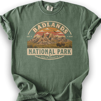 Badlands Medallion T-Shirt - Moss