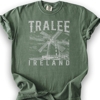 Tralee Ireland Sketch T-Shirt - Moss