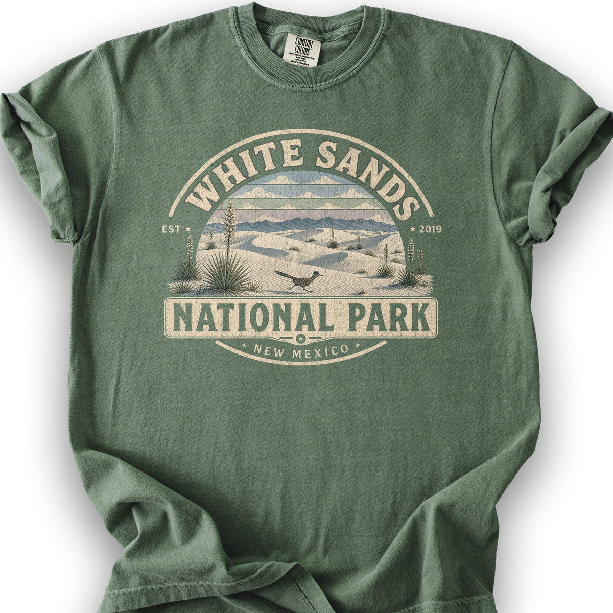 White Sands Medallion T-Shirt - Moss