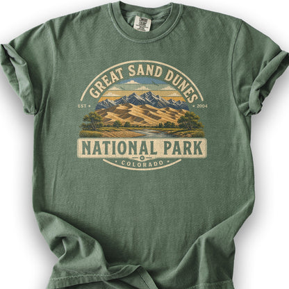 Great Sand Dunes Medallion T-Shirt - Moss