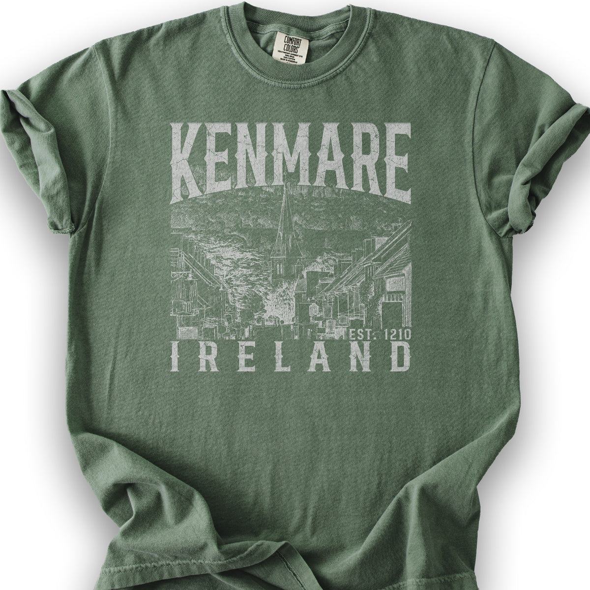 Kenmare Ireland Sketch T-Shirt - Moss