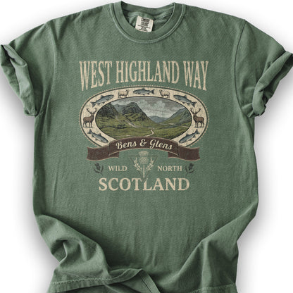 West Highland Way Heritage T-Shirt - Moss