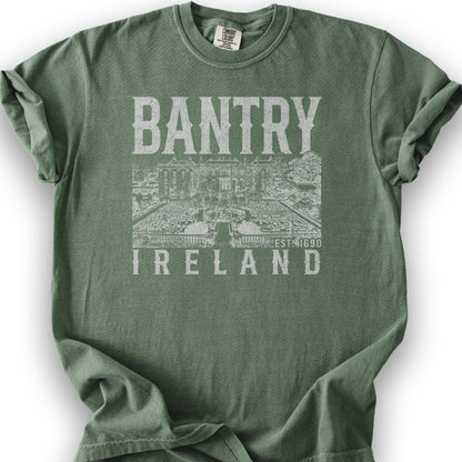 Bantry Ireland Sketch T-Shirt - Moss