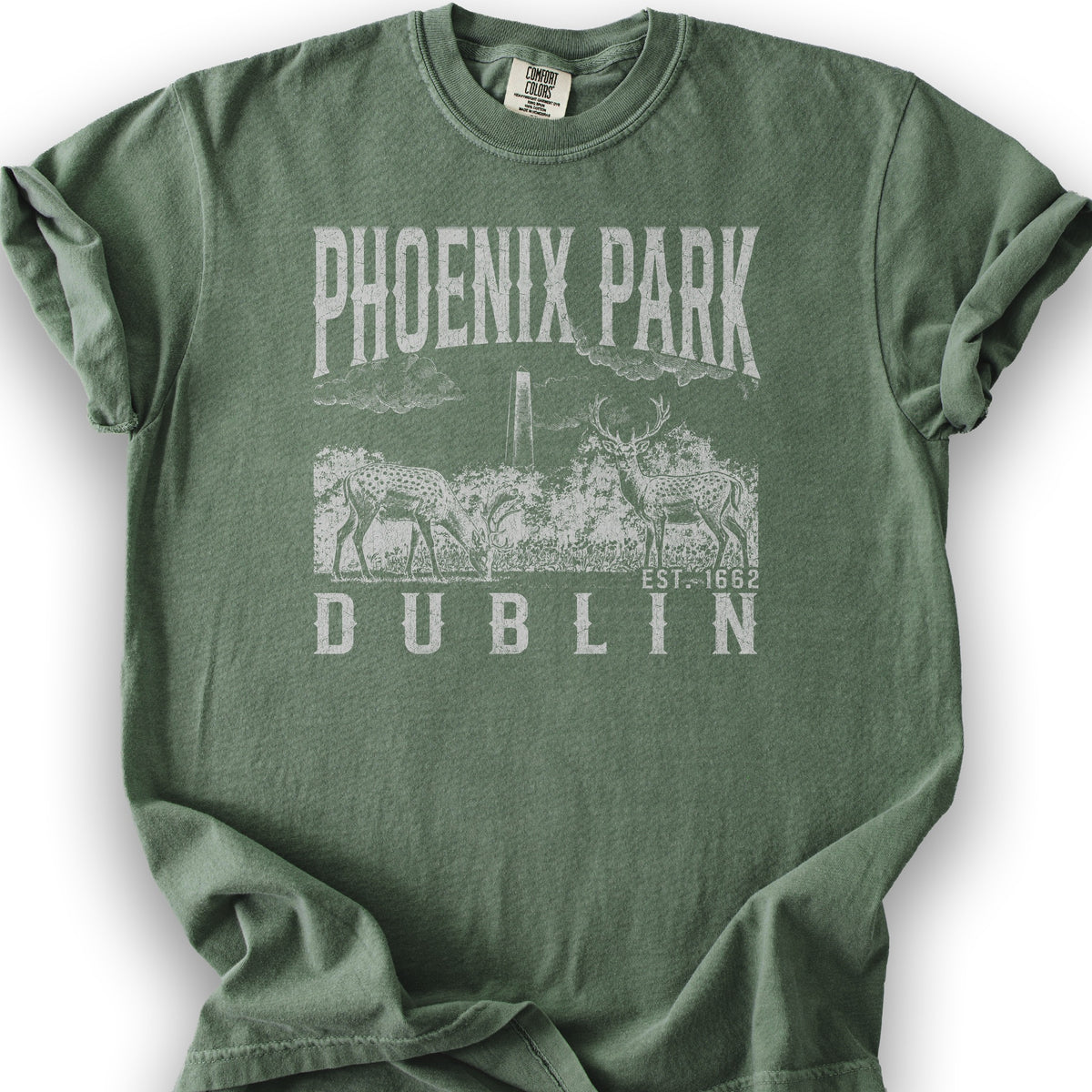 Phoenix Park Dublin T-Shirt - Moss