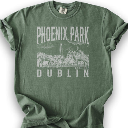 Phoenix Park Dublin T-Shirt - Moss