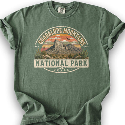 Guadalupe Mountains Medallion T-Shirt - Moss