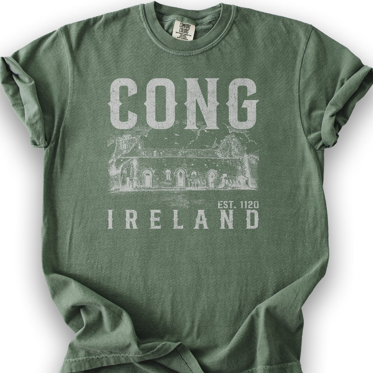Cong Ireland Sketch T-Shirt - Moss
