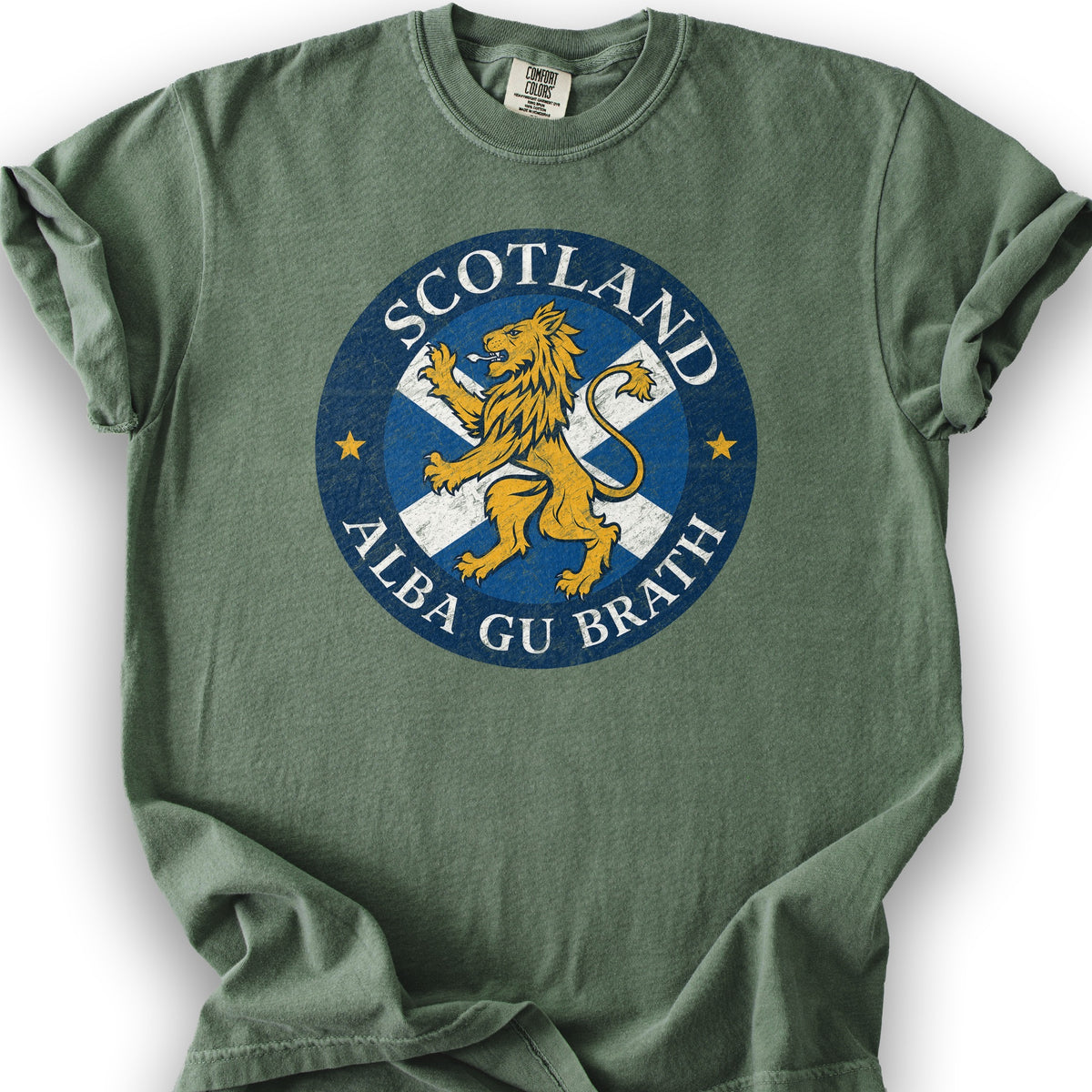Alba Gu Brath Lion T-Shirt - Moss
