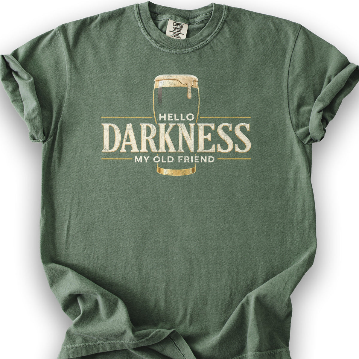Darkness My Old Friend T-Shirt - Moss