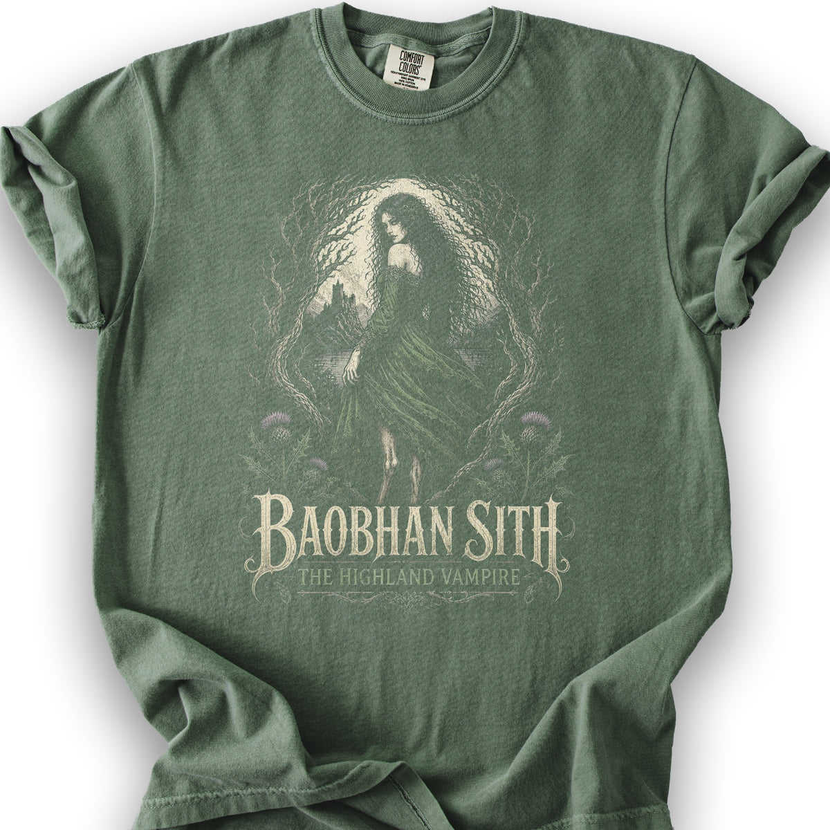 Baobhan Sith Vampire T-Shirt - Moss