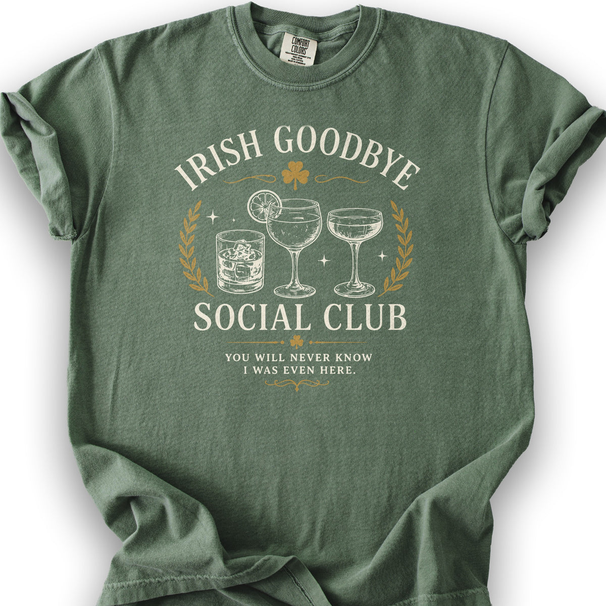 Irish Goodbye Club T-Shirt - Moss