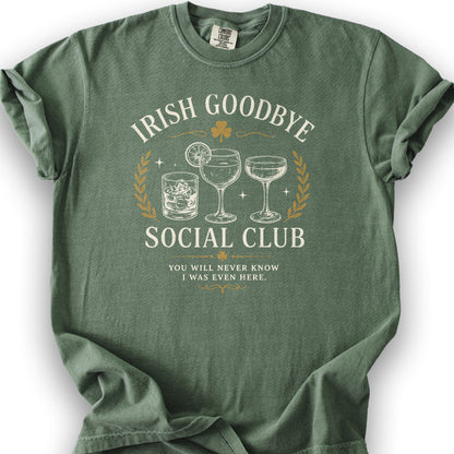 Irish Goodbye Club T-Shirt - Moss