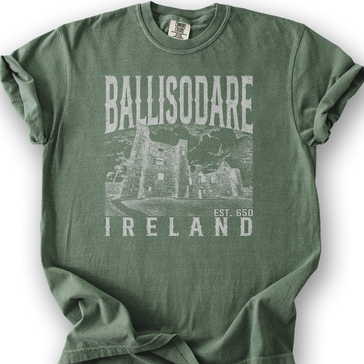 Ballisodare Ireland Sketch T-Shirt - Moss