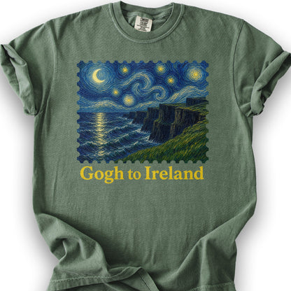 Gogh To Ireland T-Shirt - Moss