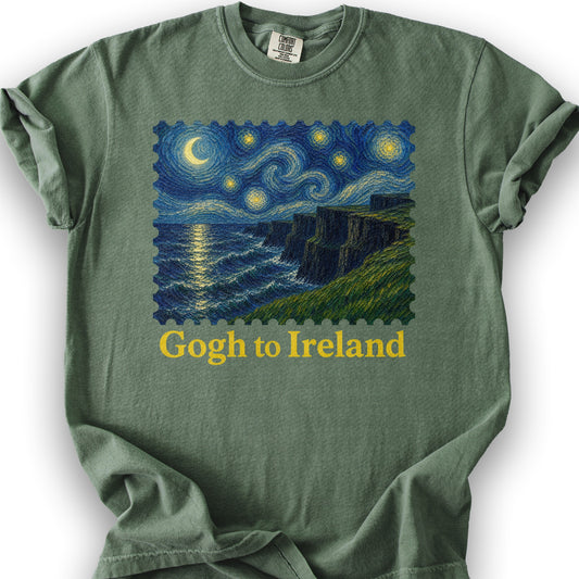 Gogh To Ireland T-Shirt - Moss