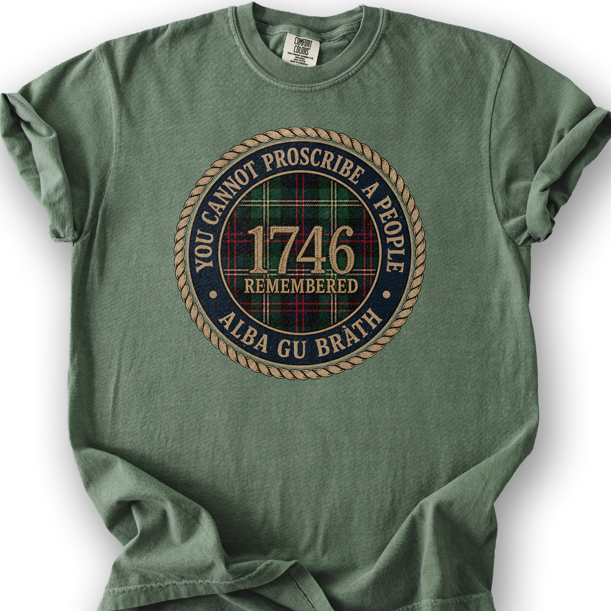 Cannot Proscribe A People T-Shirt - Moss