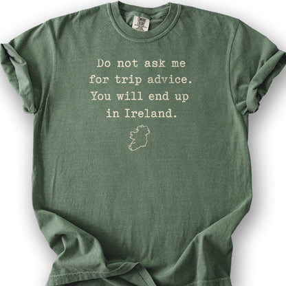 Trip Advice Ireland T-Shirt - Moss