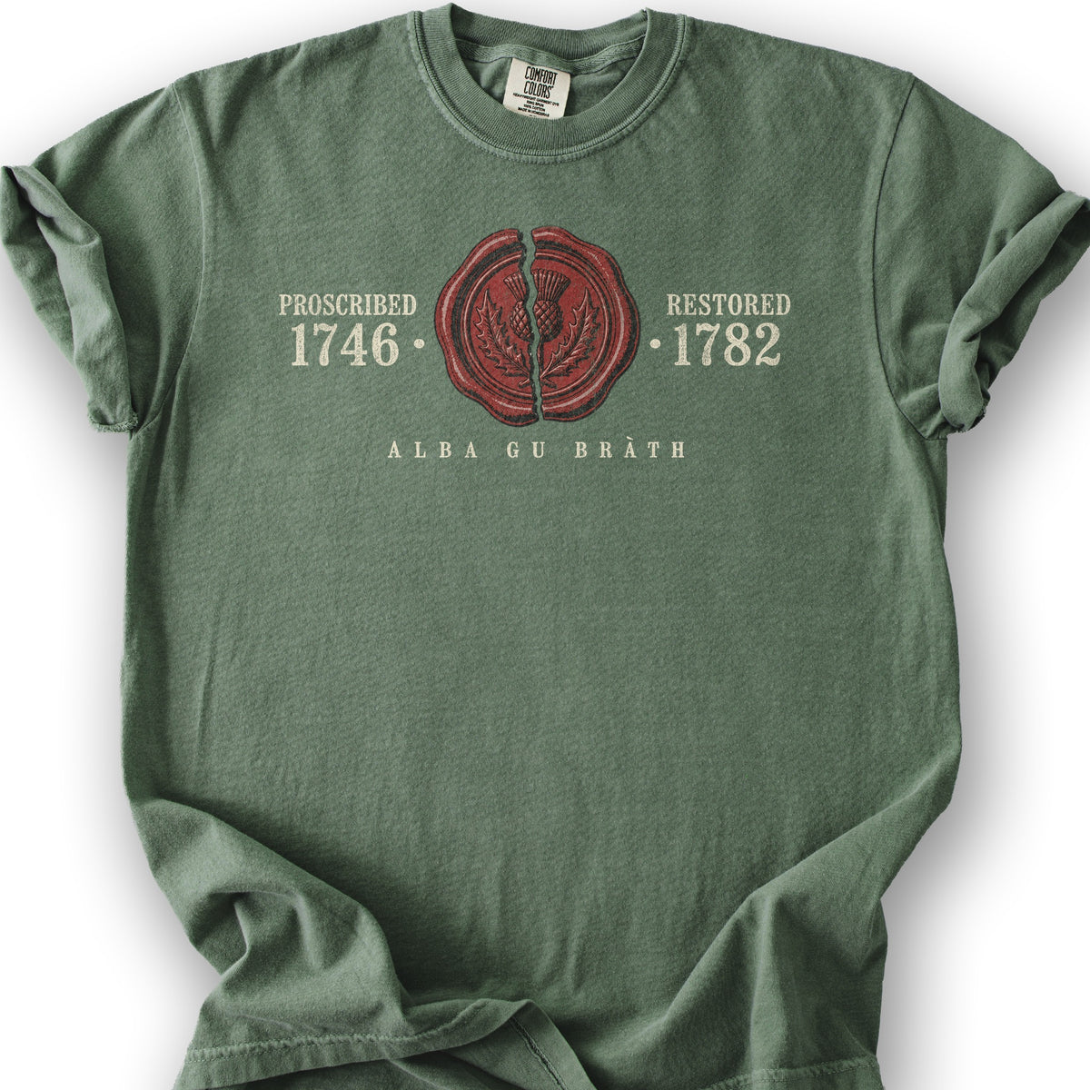 1746 Remembered Seal T-Shirt - Moss